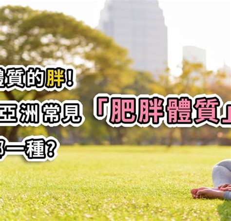 肥胖類型測驗|不同體質的胖!五種亞洲常見「肥胖體質」，你是哪一。